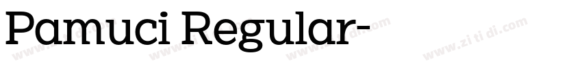 Pamuci Regular字体转换